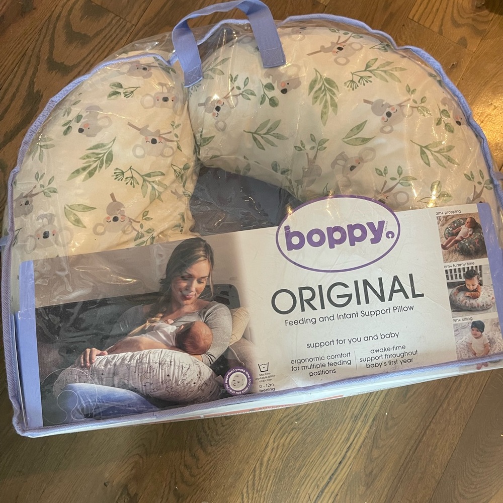 Boppy pillow for infant